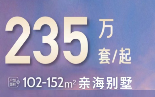 国安海岸推出海口西亲海院墅