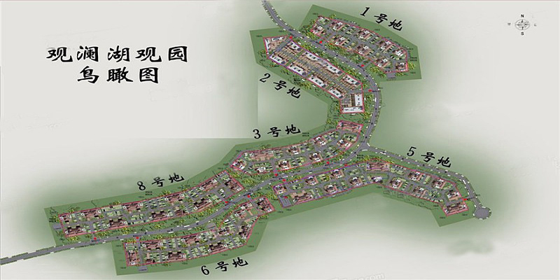 观澜湖观园沙盘图