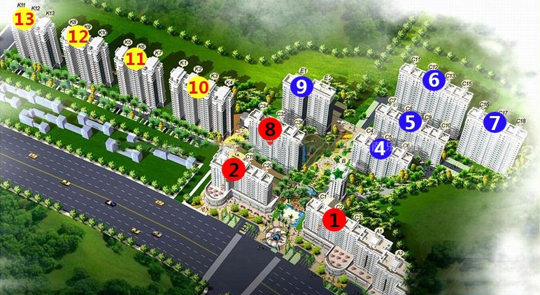 月亮城鸟瞰图