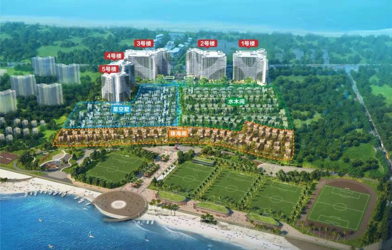 国安海岸鸟瞰图