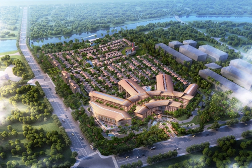 国寿嘉园逸境鸟瞰图 国寿嘉园逸境鸟瞰图