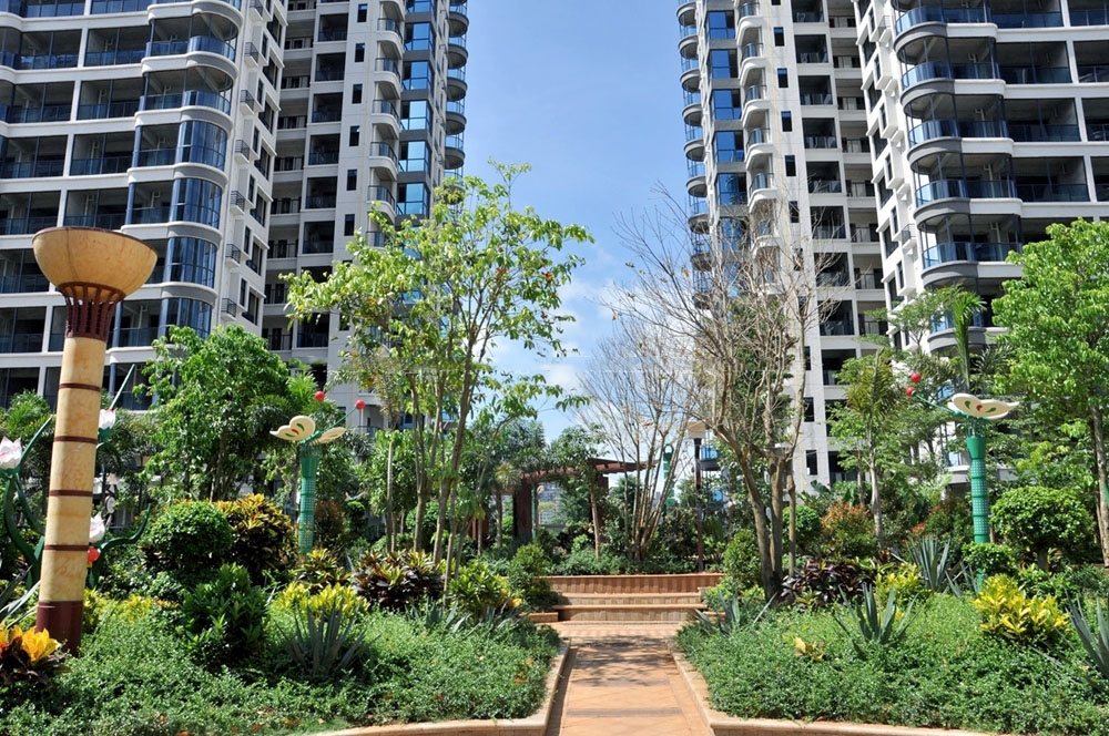 小区园林实景图 小区园林实景图