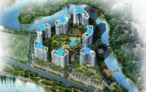 半岛花园沙盘图