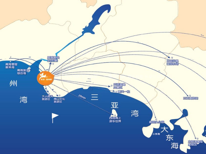 东合逸海郡区位图