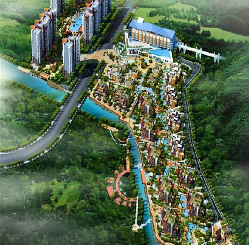 五指山水林溪&nbsp;沙盘图