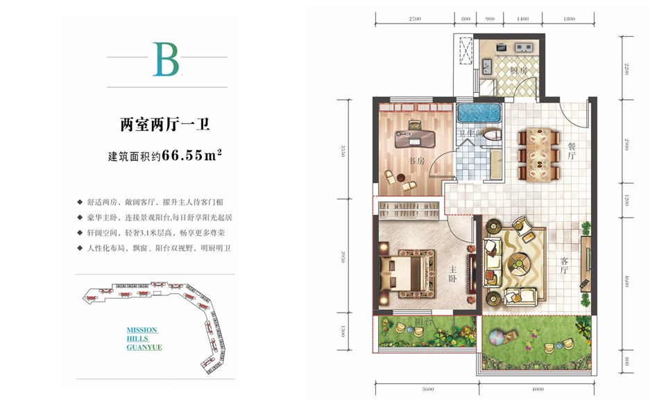 B户型房