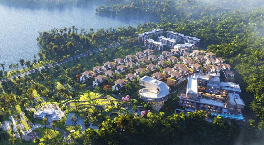 万岭麓湾沙盘图
