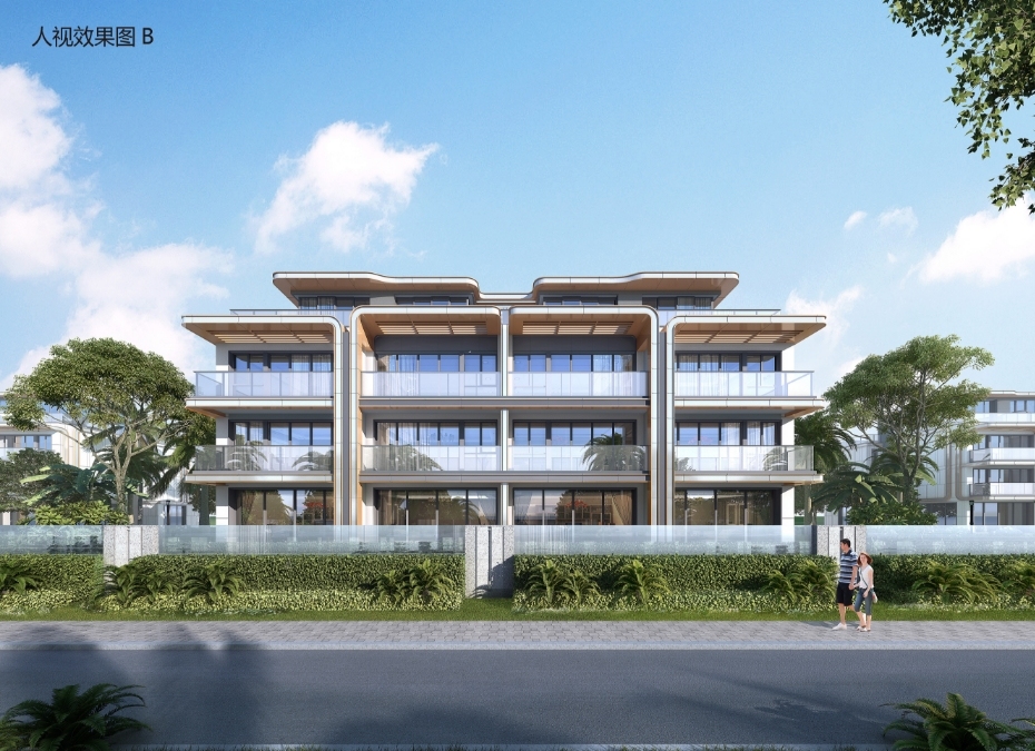 龙光天境海岸叠墅房源在售，总价约369万元/套