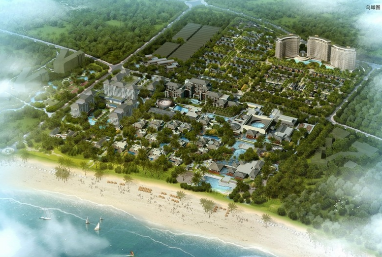 葛洲坝海棠福湾鸟瞰图 葛洲坝海棠福湾鸟瞰图