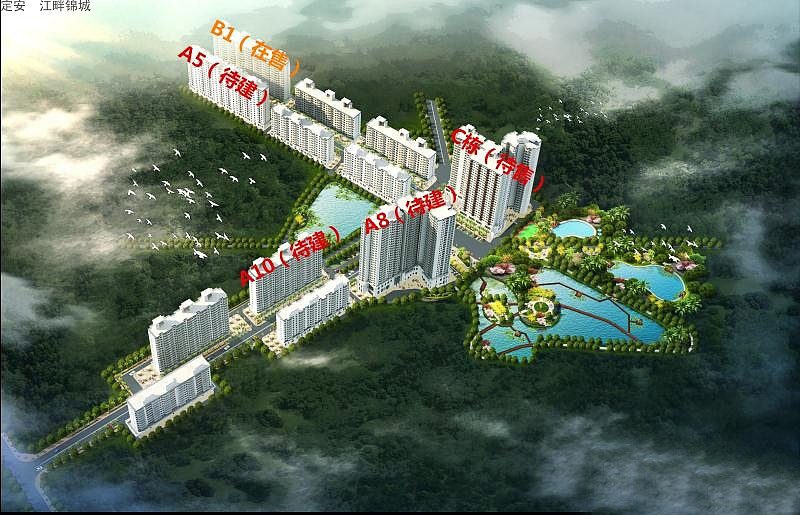 江畔锦城在售住宅产品,均价7900-10000元/㎡