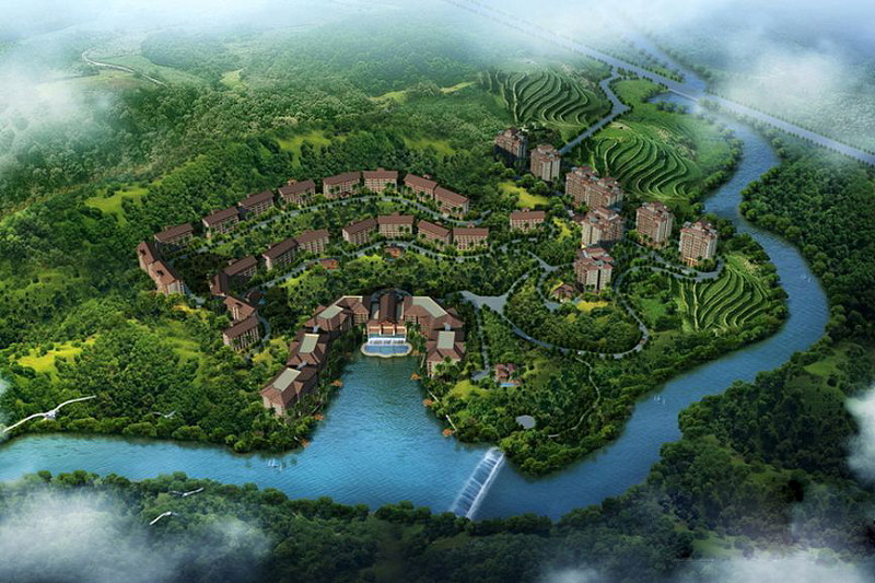 天山丽田沙盘图