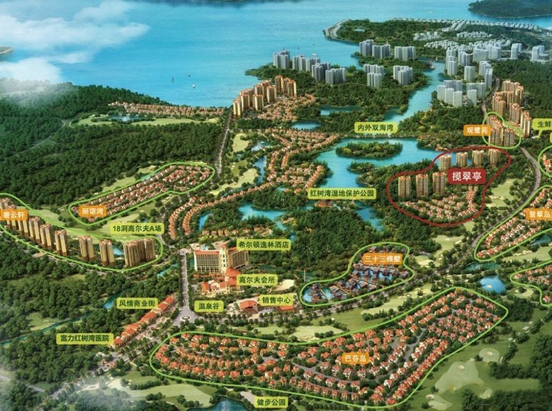 富力红树湾商铺在售建面约21-108㎡