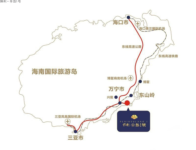 保利&middot;半岛1号交通图
