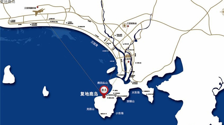 复地鹿岛区位图