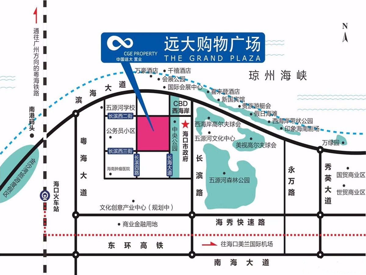 远大购物广场区位图
