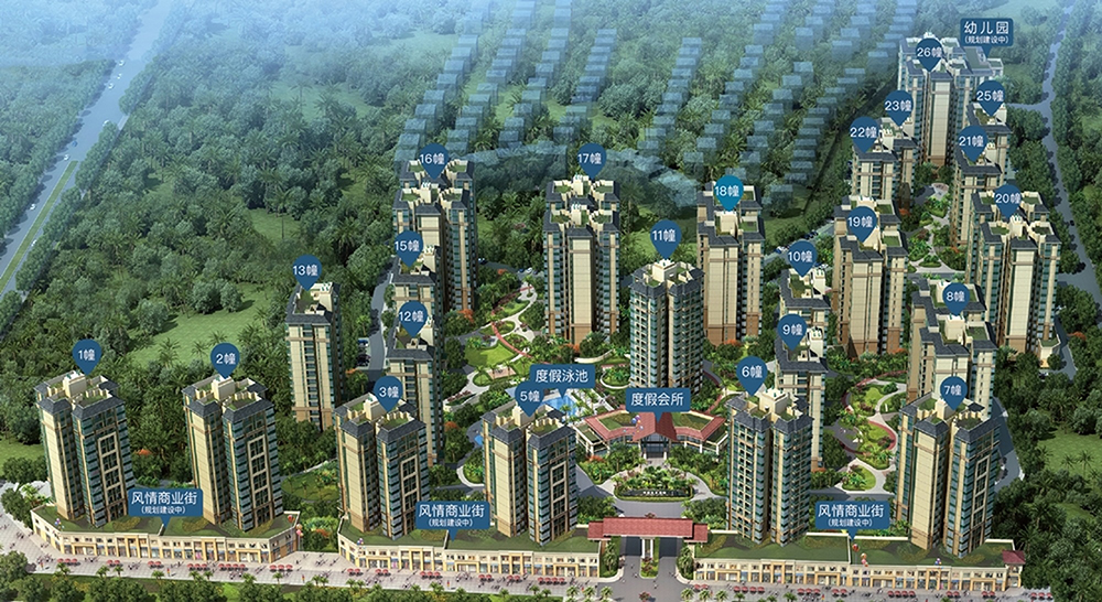 雅居乐星光城沙盘图