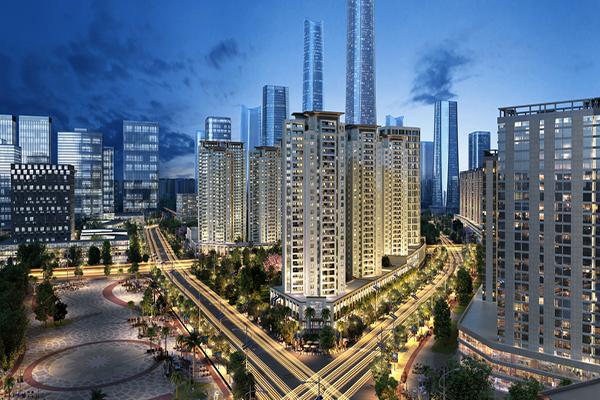 融创海口壹号项目有少量lo ft公寓在售，建面45平，在售商铺建面约为56-400平，均价27500元/平