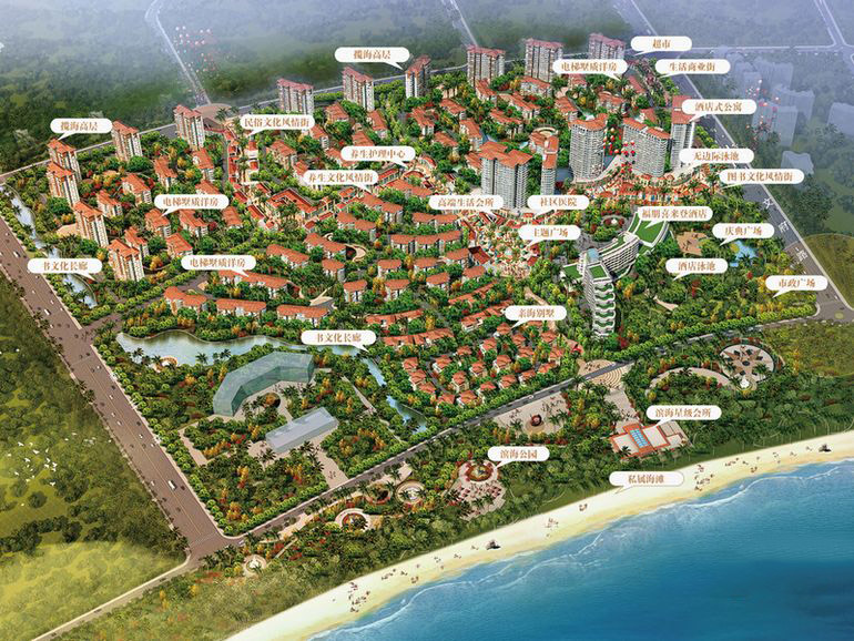 中国铁建书香小镇鸟瞰图