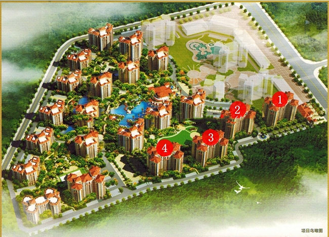 万宁翡翠花园沙盘图