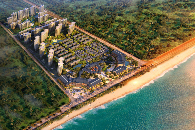 海阳城鸟瞰图