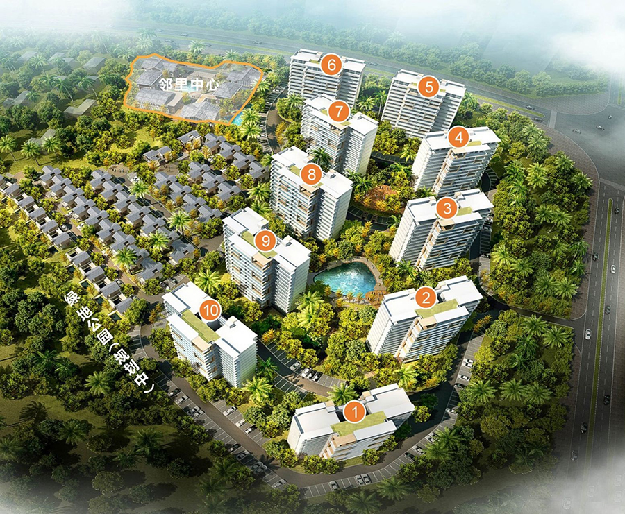 鲁能山海天沙盘图