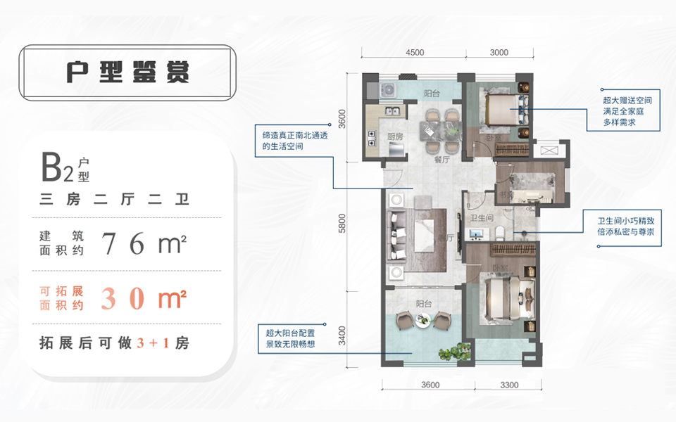 新潮秘密花园 B2户型